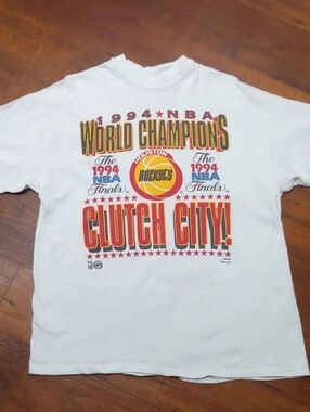 Men's Vintage 1994 Houston Rockets World Championship T-shirt